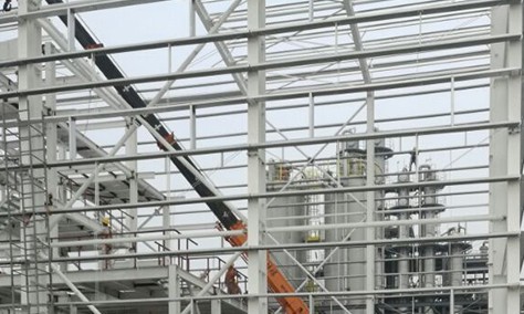 江苏理文化工有限公司  901A聚合厂房钢结构工程