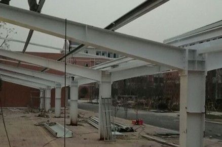 常熟市滨江城镇化建设有限公司 东张中学迁建工程车棚工程